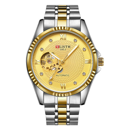 Automatic Mechanical Watch Men&#039;s Watch Trend Luminous Waterproof Steel Band Watch Men&#039;s Mechanical Watch