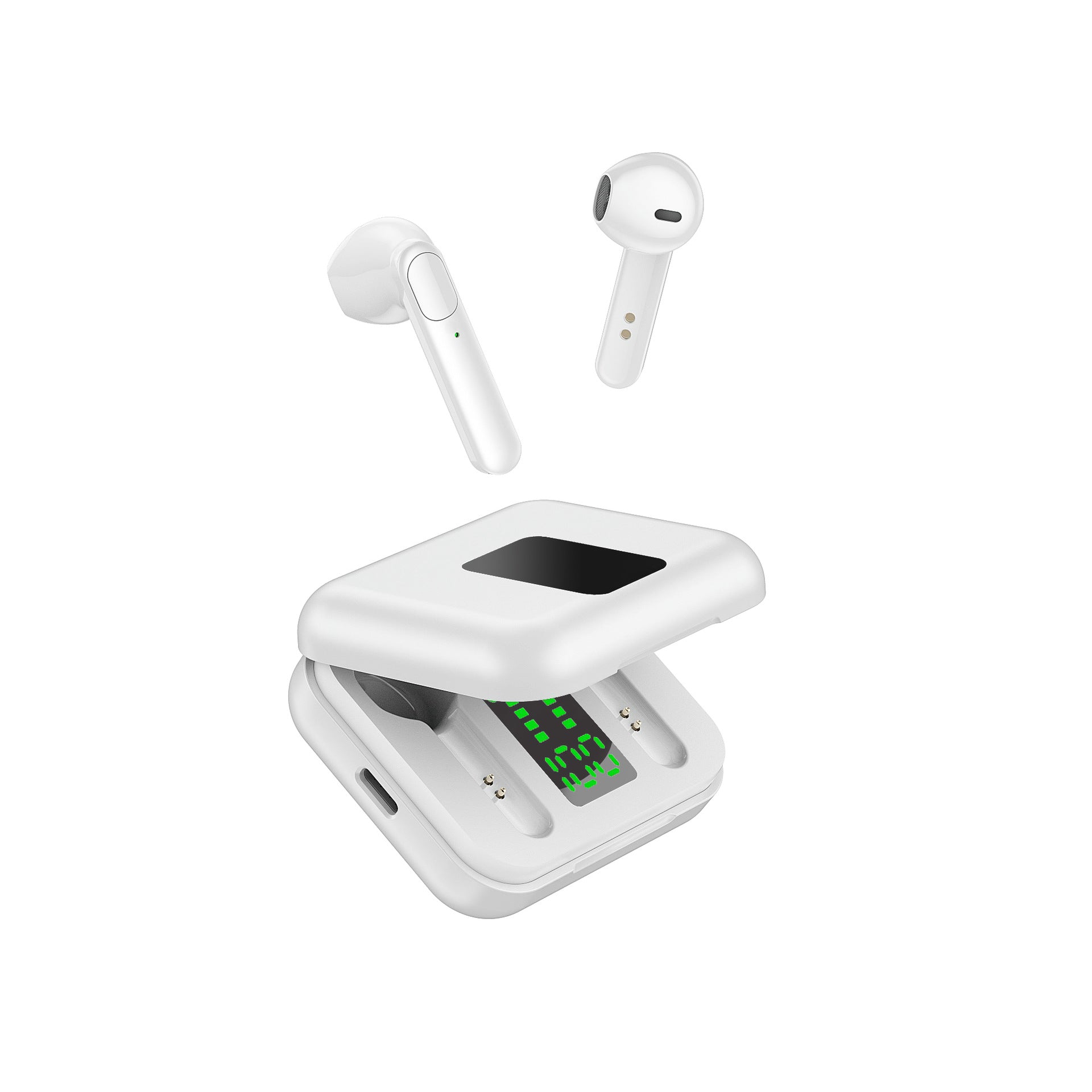 True Wireless Bluetooth Earpods with LED Digital Display