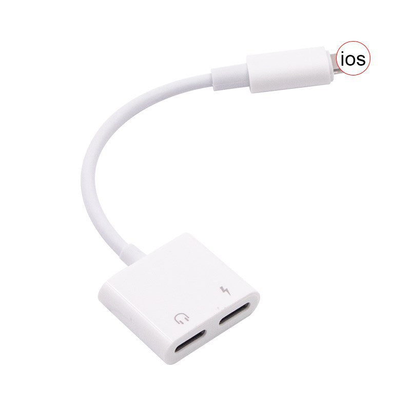 Suitable For Apple 7 Headphone Adapter Four-in-one IphoneXs 8 Dual-female Two-in-one Audio Adapter Cable