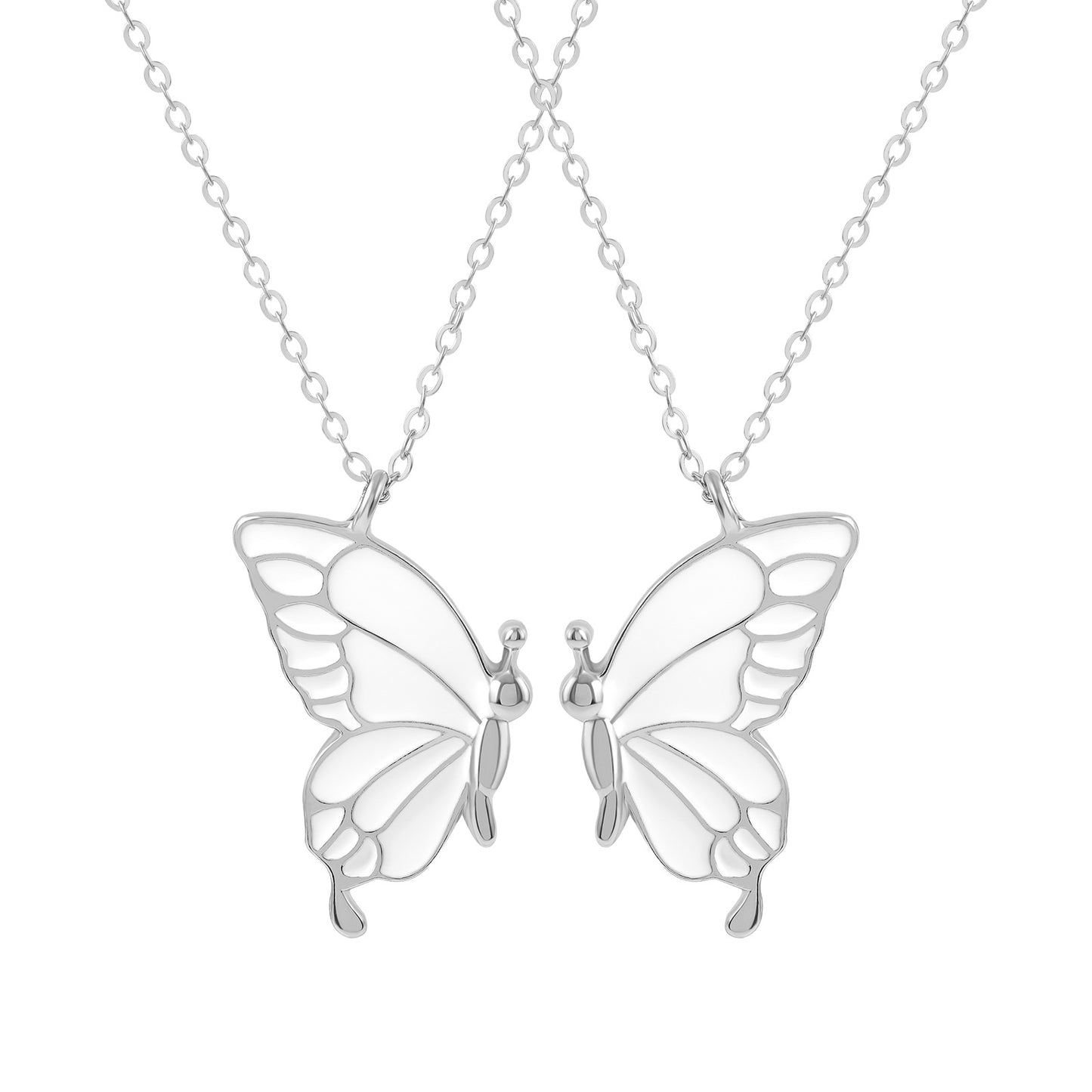 Foreign Trade Hot Selling New Magnetic Butterfly Necklace Best Friend Girlfriends Small Gift Fashion Hundred Matching Necklace Necklace