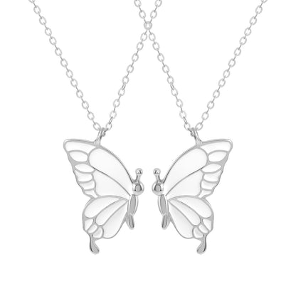 Foreign Trade Hot Selling New Magnetic Butterfly Necklace Best Friend Girlfriends Small Gift Fashion Hundred Matching Necklace Necklace