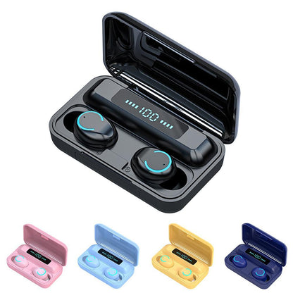 Cross-border Explosion Model F9-5 F9-8tws Wireless Bluetooth Headset F9 Touch Three-display In-ear Sports Bluetooth Headset