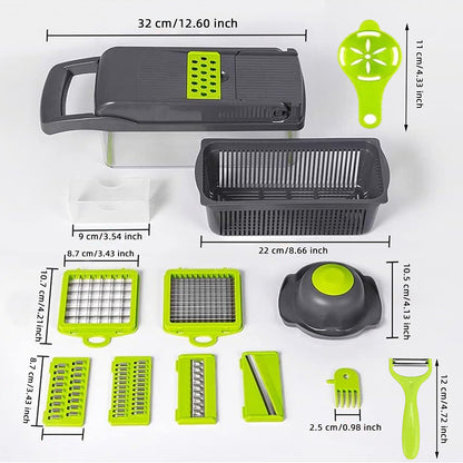 Multifunctional Vegetable Cutting Artifact Household Kitchen Artifact Grater Shredder Grater Potato Grater