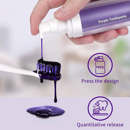 Best Purple Toothpaste for Teeth whitening for Sensitive Teeth - Teeth Whitener - blanqueador de dientes