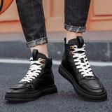 Mens British Retro Style shoes Leather