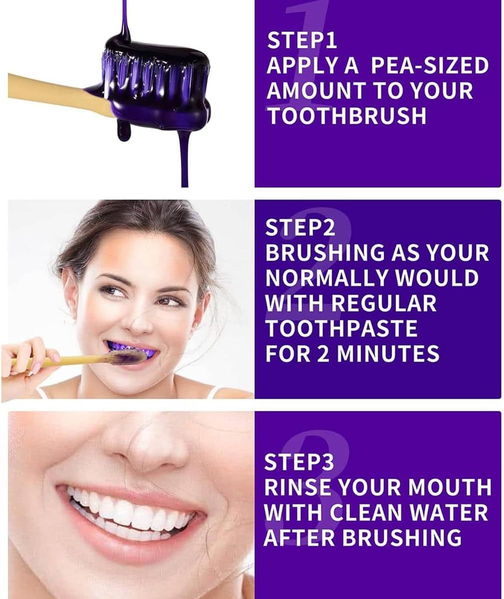 Best Purple Toothpaste for Teeth whitening for Sensitive Teeth - Teeth Whitener - blanqueador de dientes